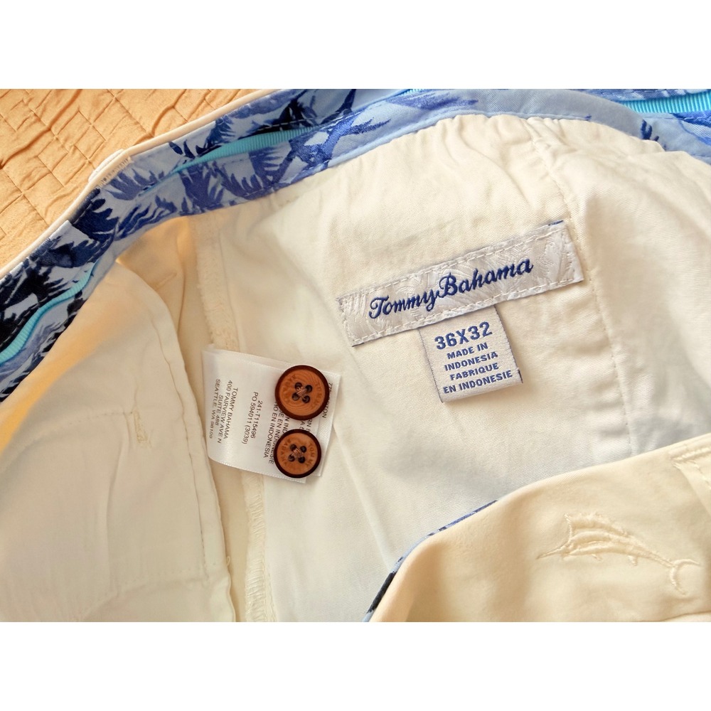 Tommy Bahama Boracay Chino Pants Mens 36x32 Sand Beige Straight Leg T115496 - Picture 8 of 12